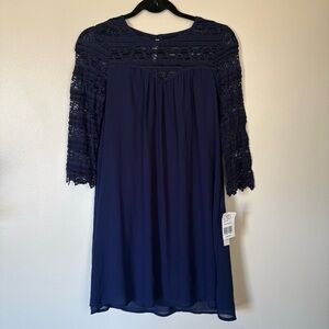 Speechless | Navy Lace Dress Size Medium NWT